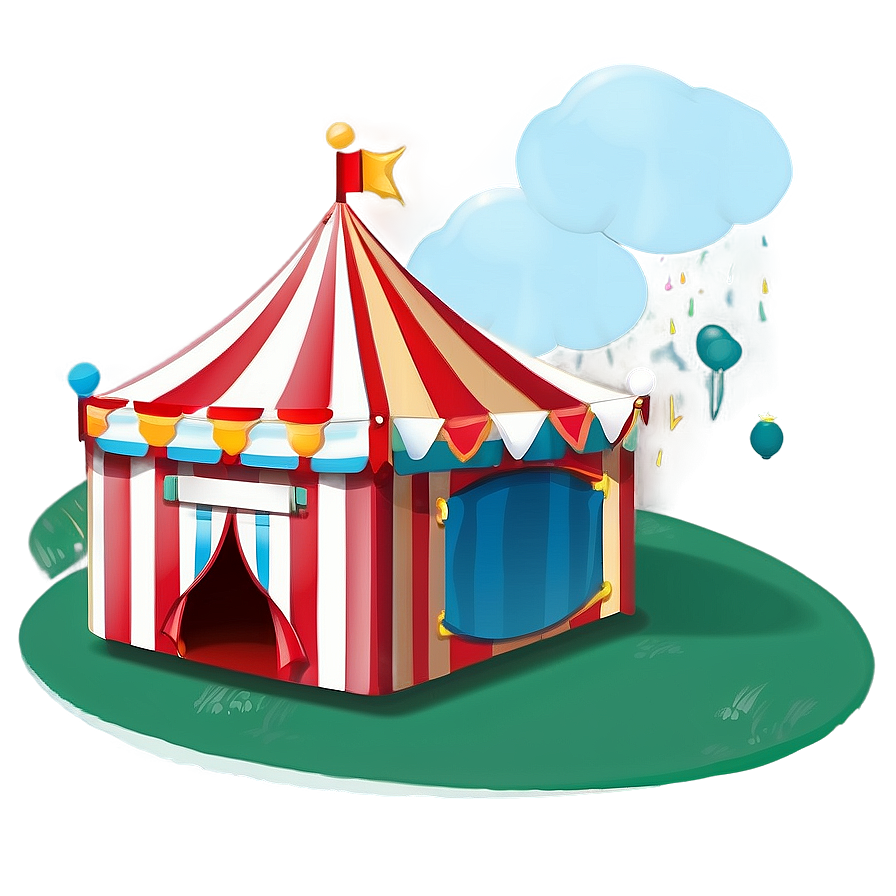 Cartoon Carnival Tent Drawing Png Gyd