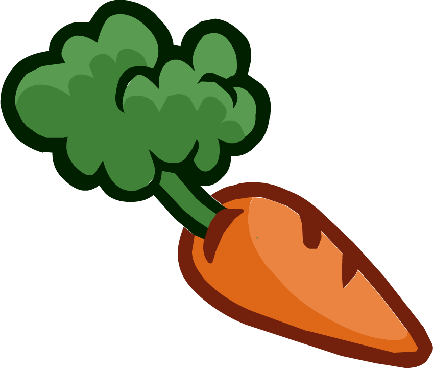 Cartoon Carrot Illustration PNG with transparent background