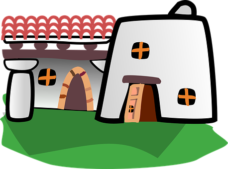 Cartoon Castle Illustration PNG with transparent background