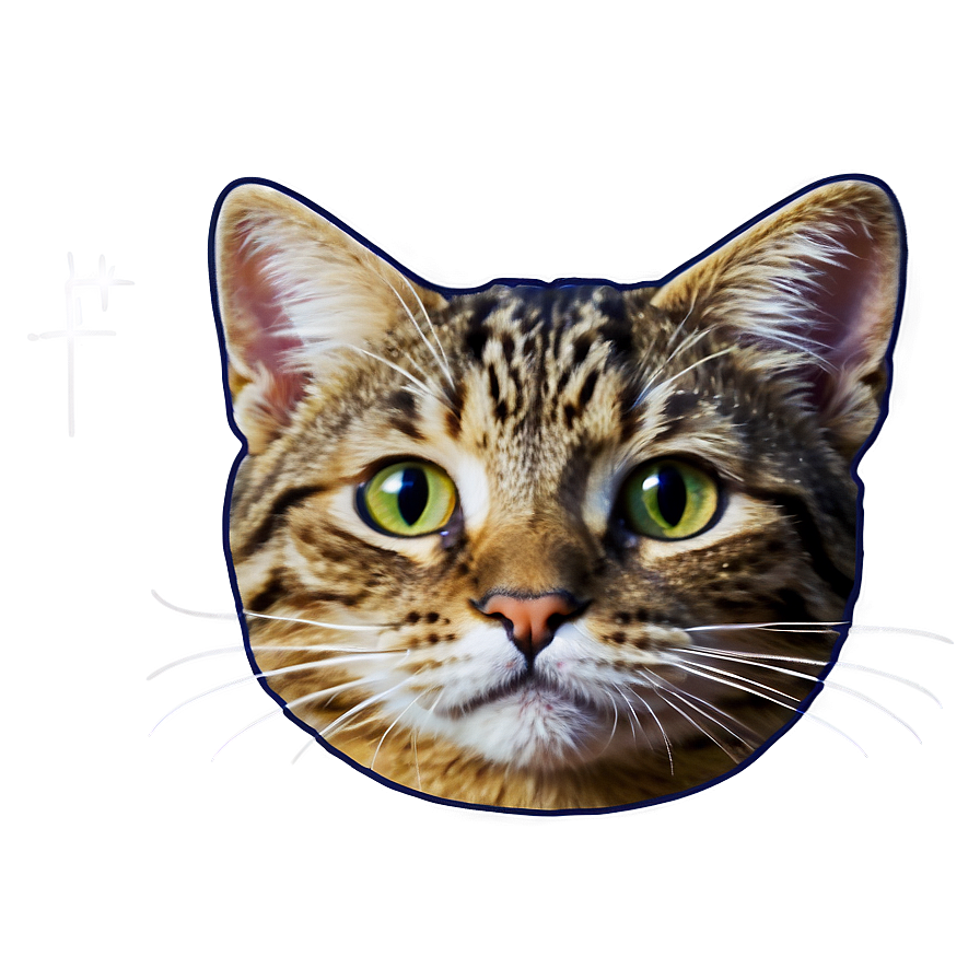 Cartoon Cat Head Graphic Png 38