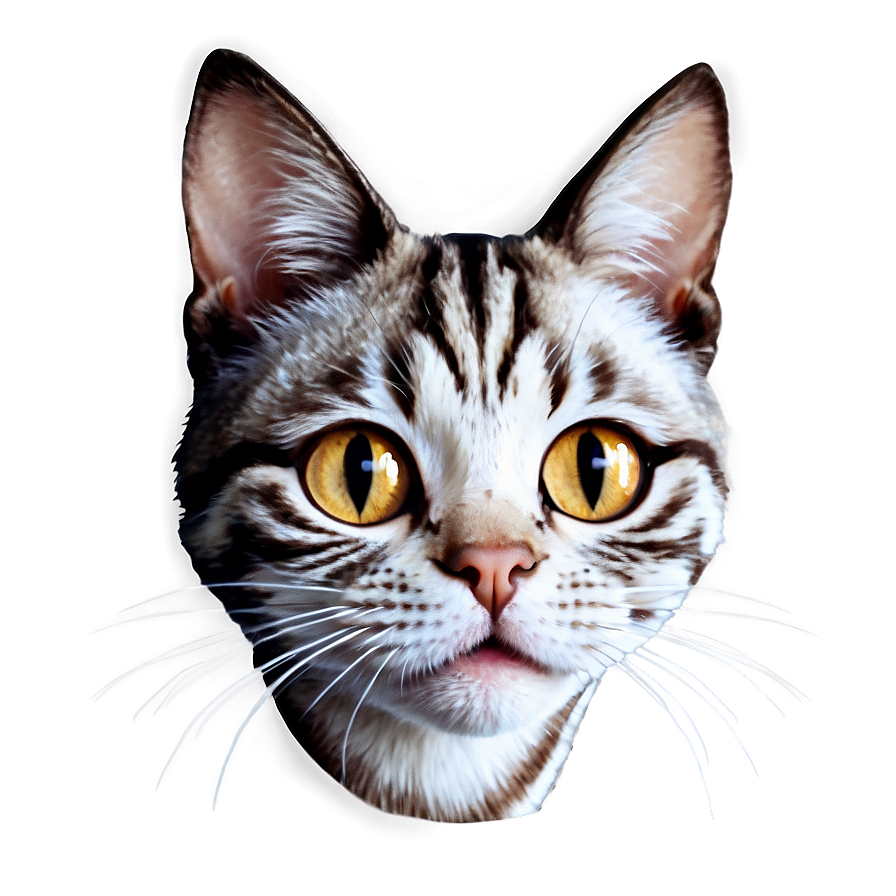 Cartoon Cat Head Graphic Png Vij15