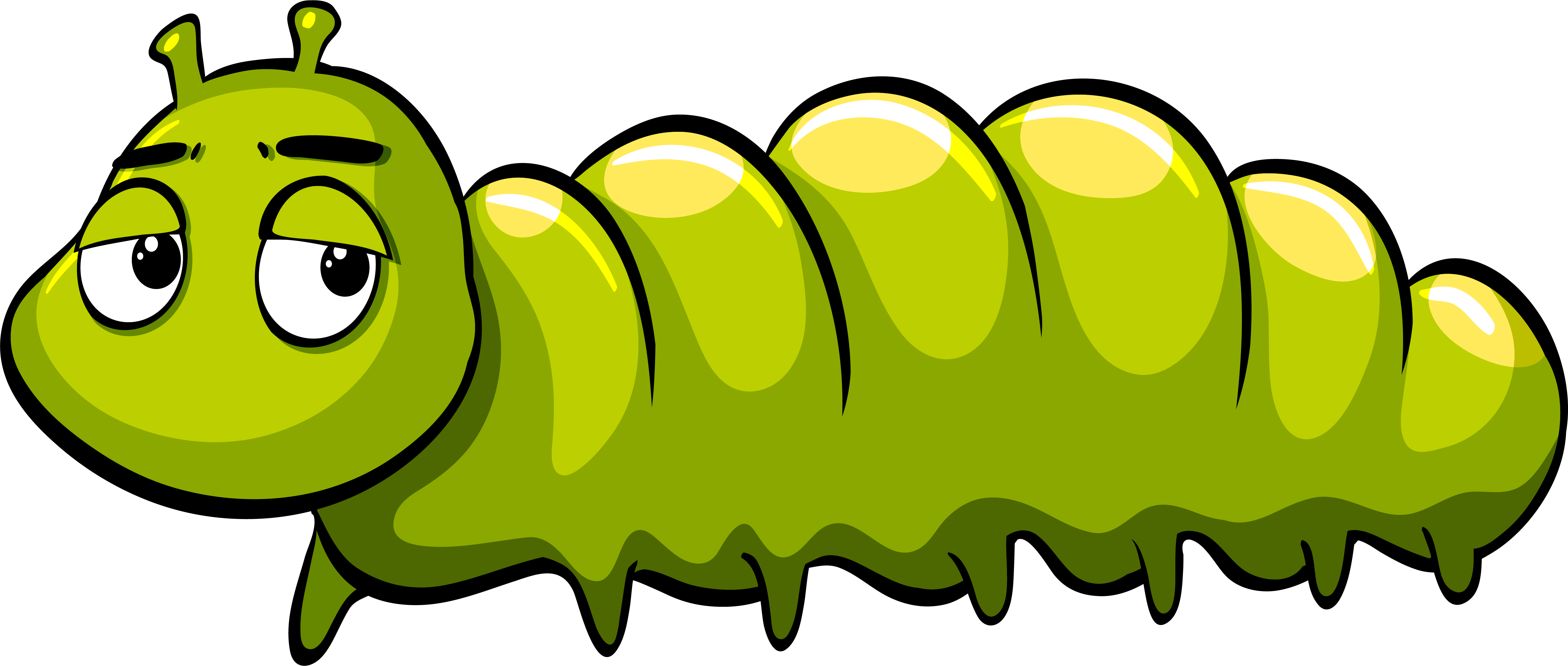 Cartoon Caterpillar Character