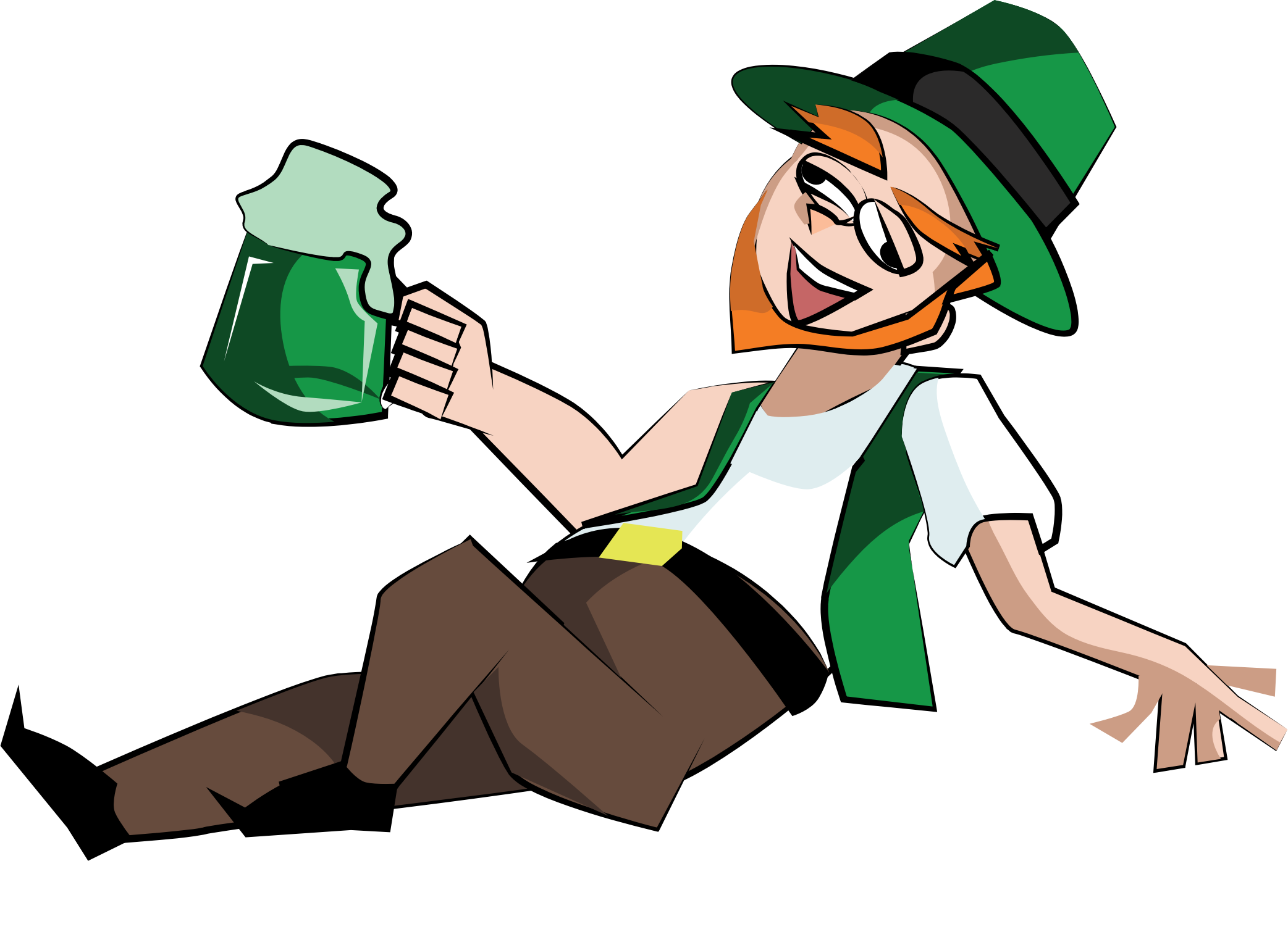 Transparent Leprechaun Clipart - Drunk Png, Png Download PNG with transparent background