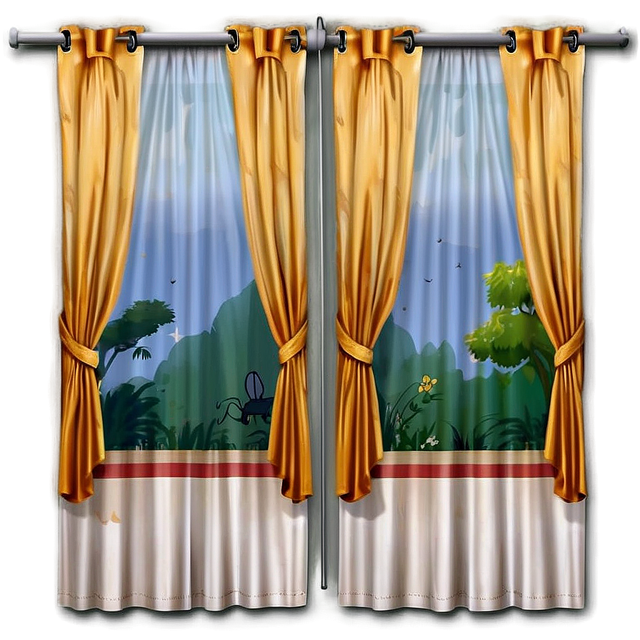 Cartoon Character Curtain Png 05252024