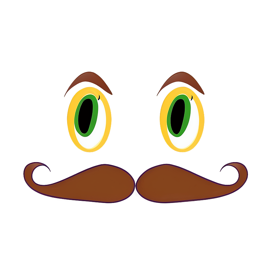 Cartoon Character Mustache PNG geu78 PNG image with a transparent background, free high-resolution download