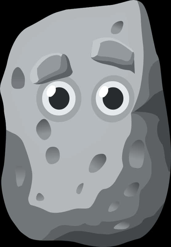 Cartoon Character Rock Illustration PNG with transparent background