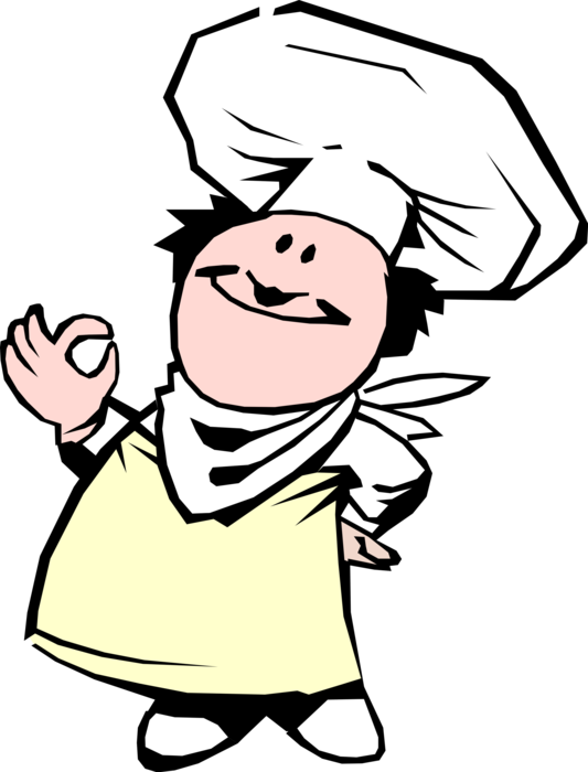 Cartoon Chef Character Gesture O K