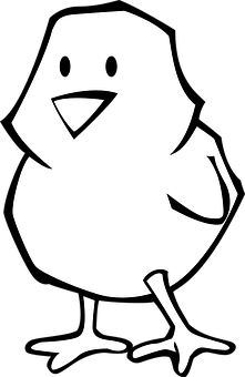 Cartoon Chick Graphic PNG image with a transparent background, free high-resolution download