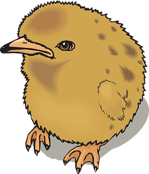Cartoon Chick Illustration PNG image with a transparent background, free high-resolution download