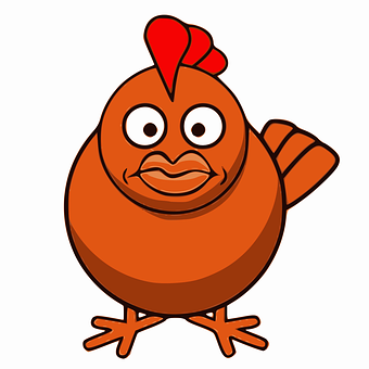 Cartoon Chicken Character