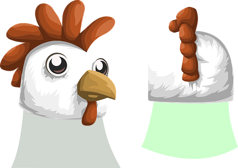 Cartoon Chicken Headand Helmet PNG with transparent background