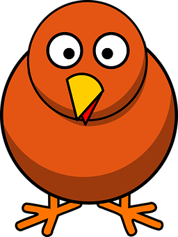 Cartoon Chicken Illustration PNG with transparent background