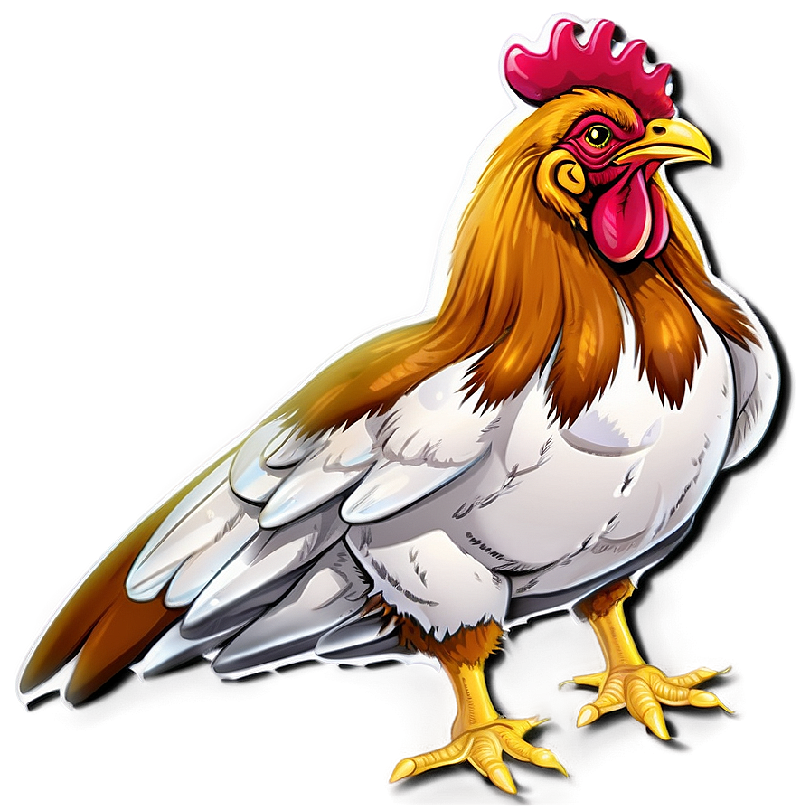 Cartoon Chicken In Boots Png 06272024