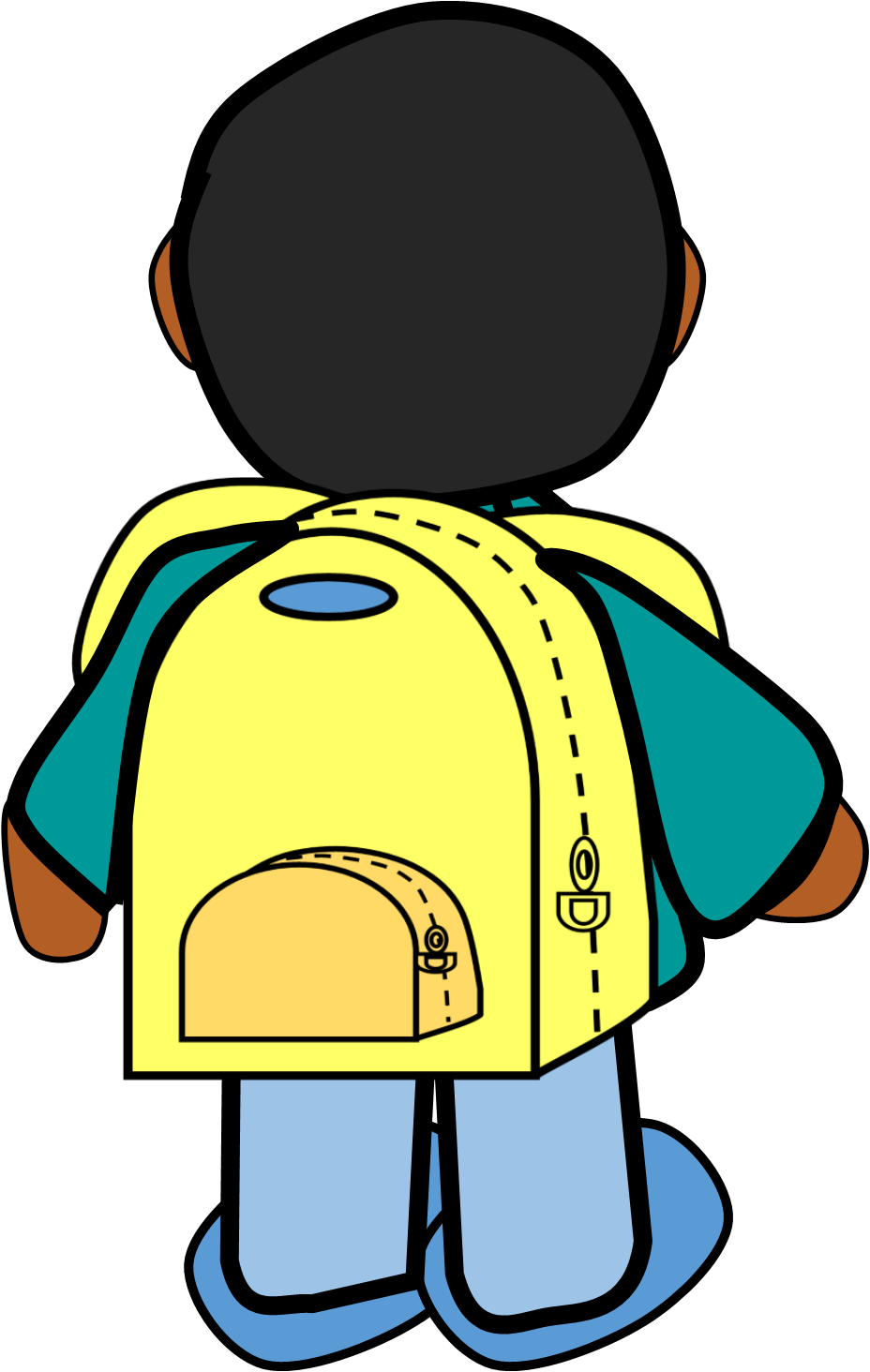 Boy With Backpack Clipart - Clip Art Boy With A Backpack, HD Png Download PNG with transparent background