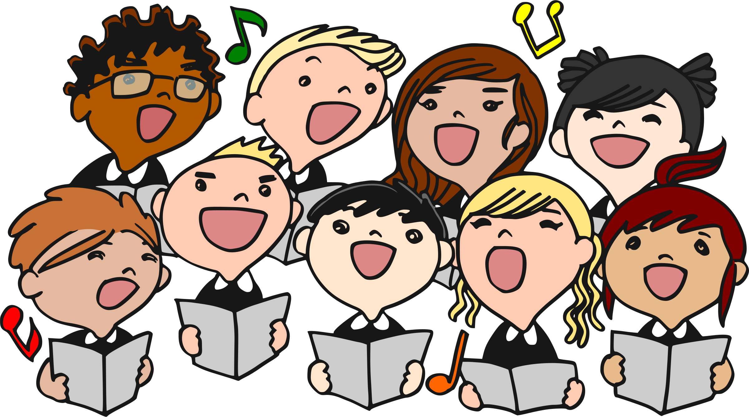 Music Class Clipart Free - Choir Clipart, HD Png Download PNG with transparent background