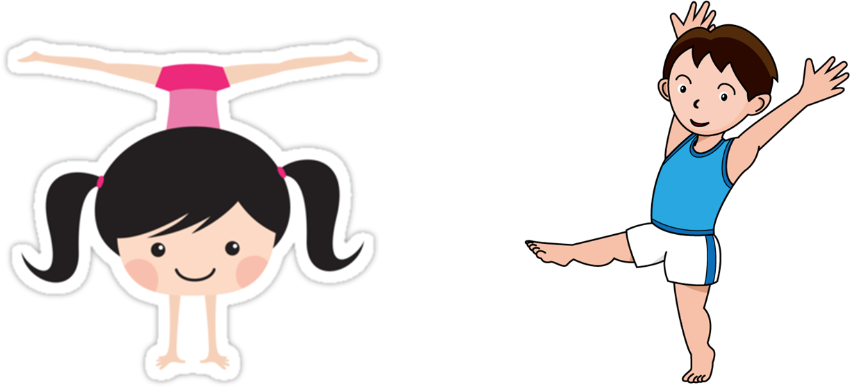 Gymnastics - Girl Gymnastic Clip Art, HD Png Download PNG with transparent background