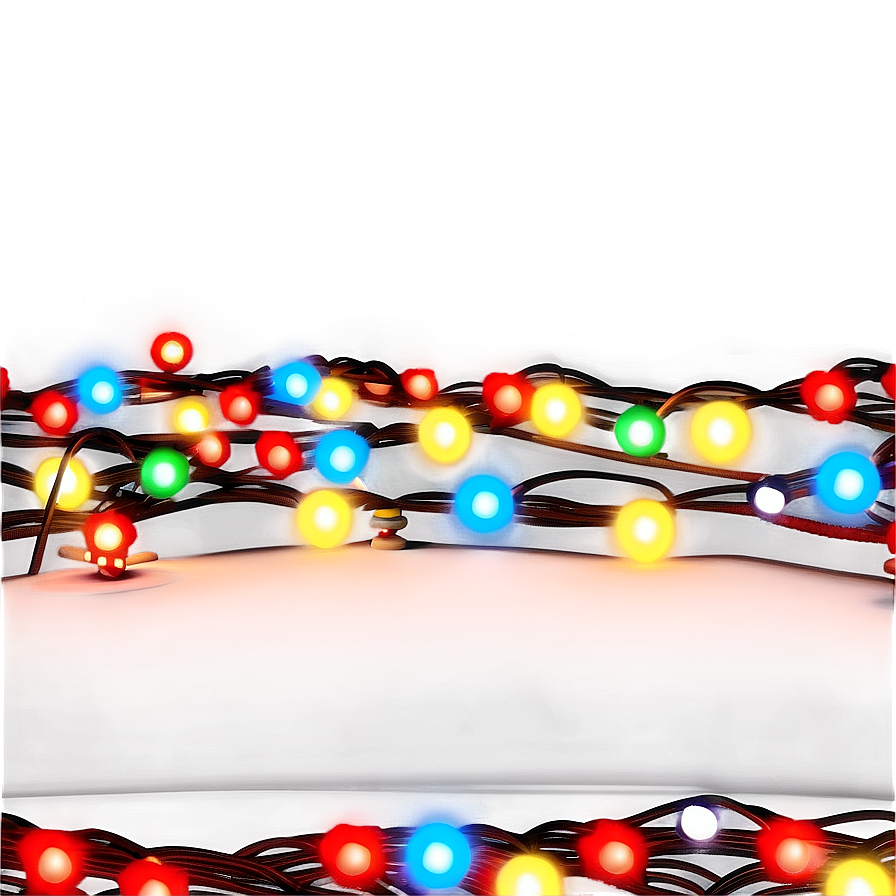 Cartoon Christmas Lights Path Png Phl79