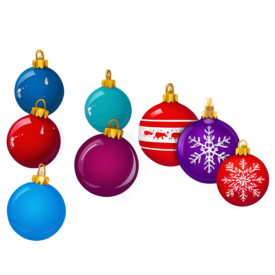 Cartoon Christmas Ornaments Png 62