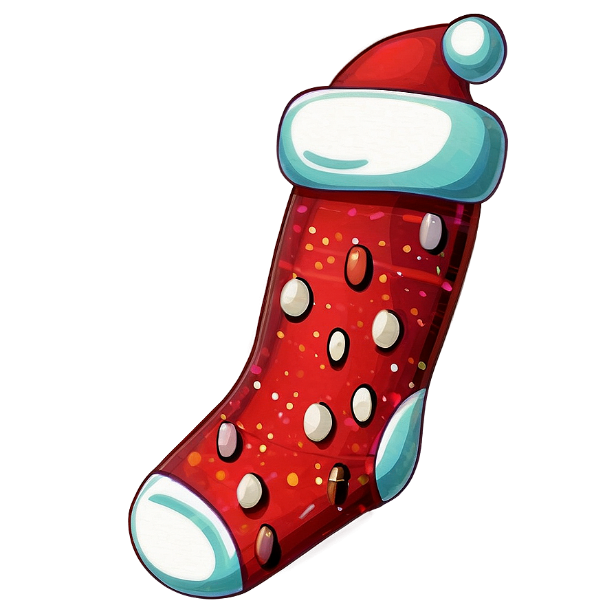 Cartoon Christmas Stocking Png 06132024