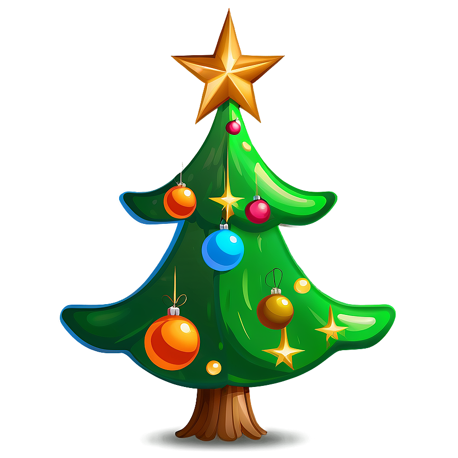 Cartoon Christmas Tree PNG rjd PNG with transparent background