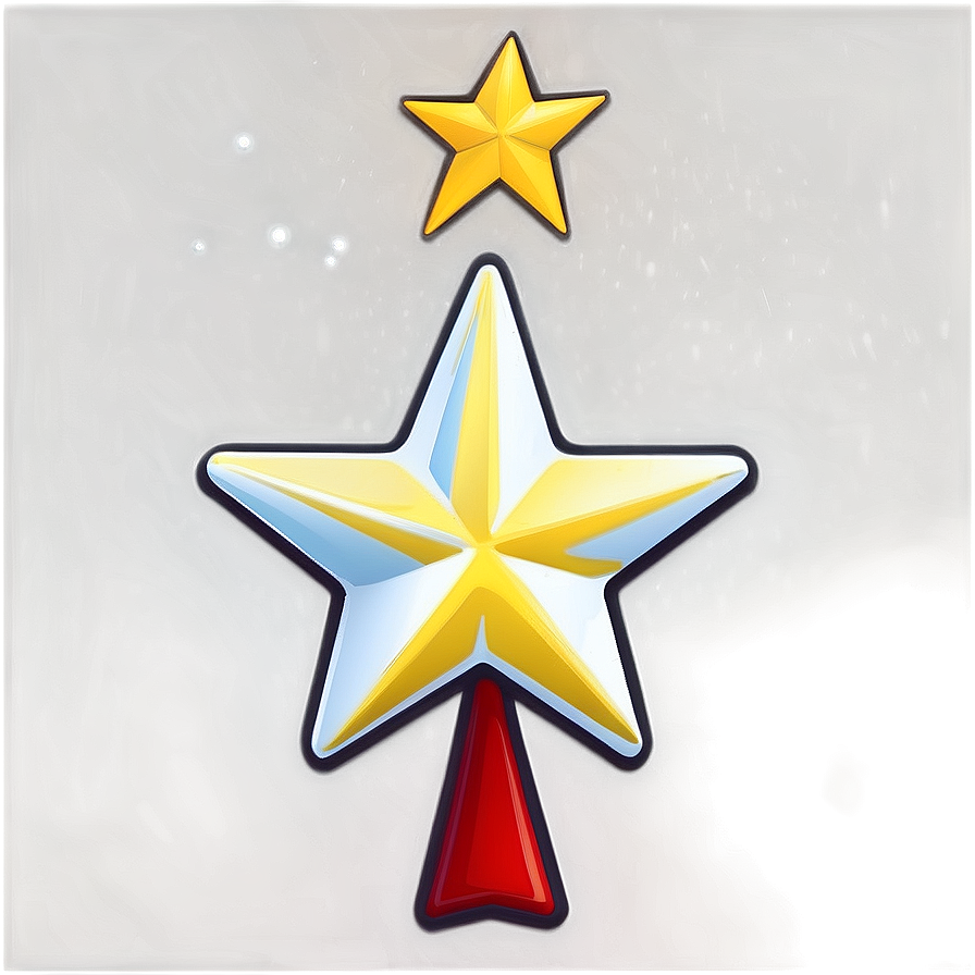 Cartoon Christmas Tree Star Png 62