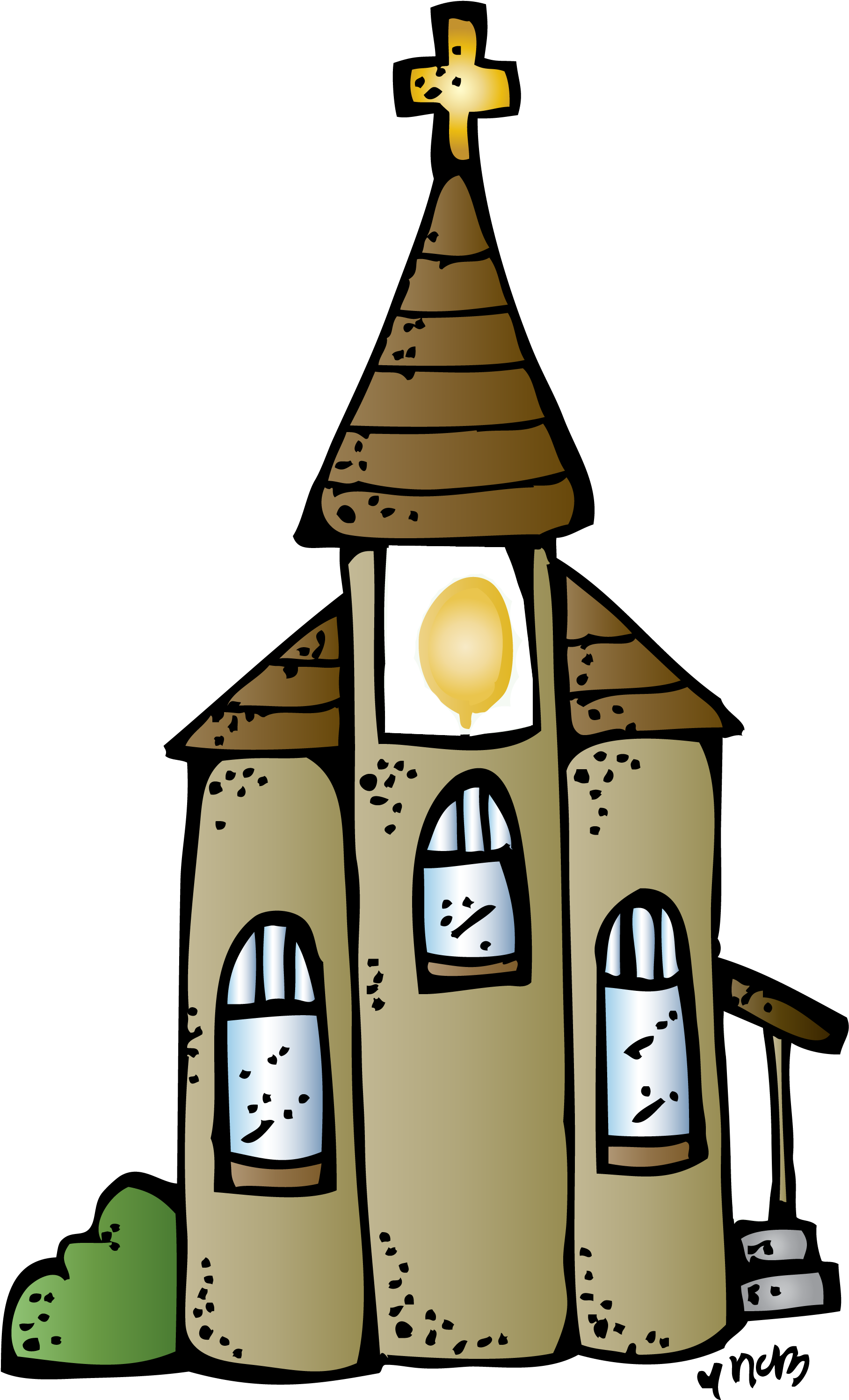 Cartoon Church Clipart