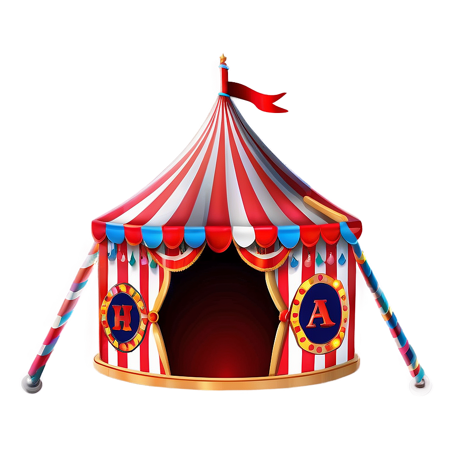 Cartoon Circus Tent Image Png Ttf