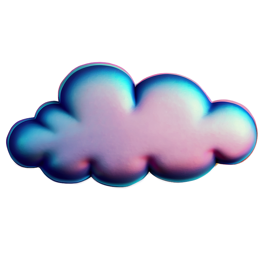 Cartoon Cloud In Pastel Colors Png Xew8