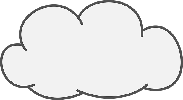 Cartoon Cloud Vector PNG with transparent background