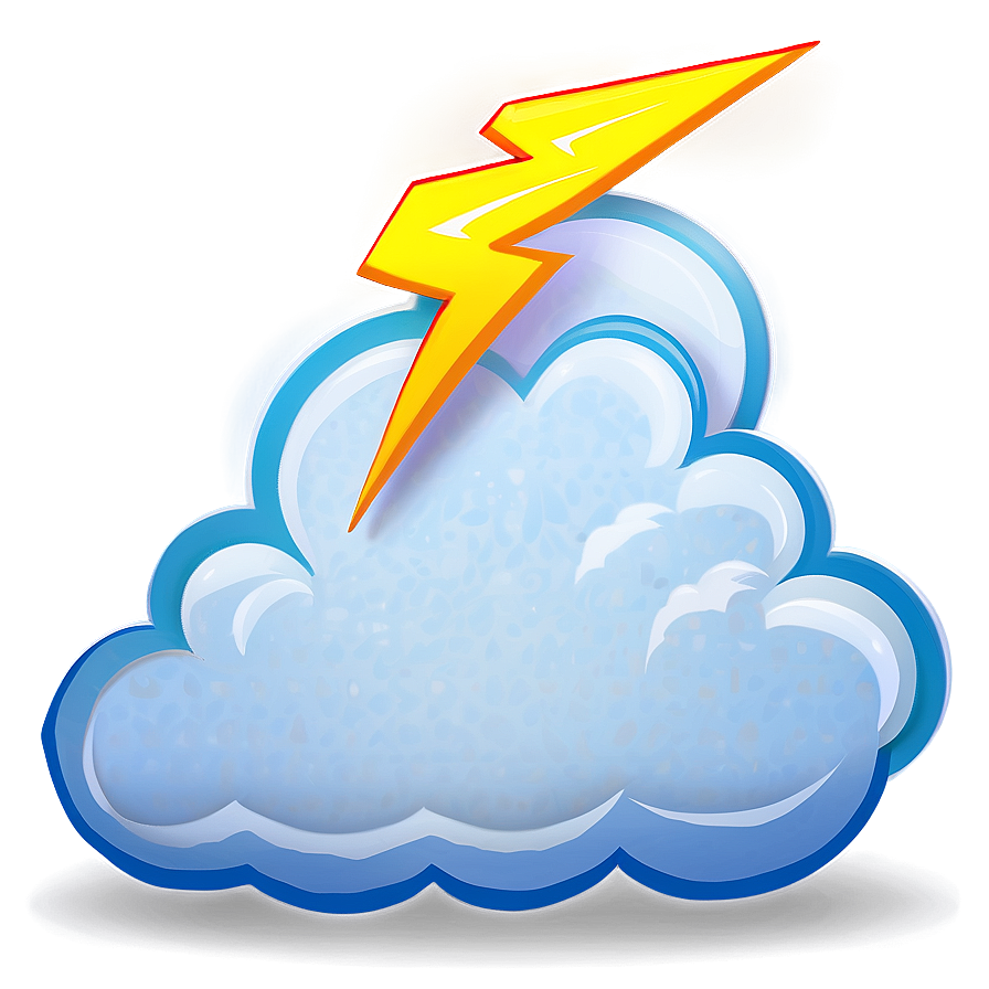 Cartoon Cloud with Lightning PNG jbs PNG image with a transparent background, free high-resolution download