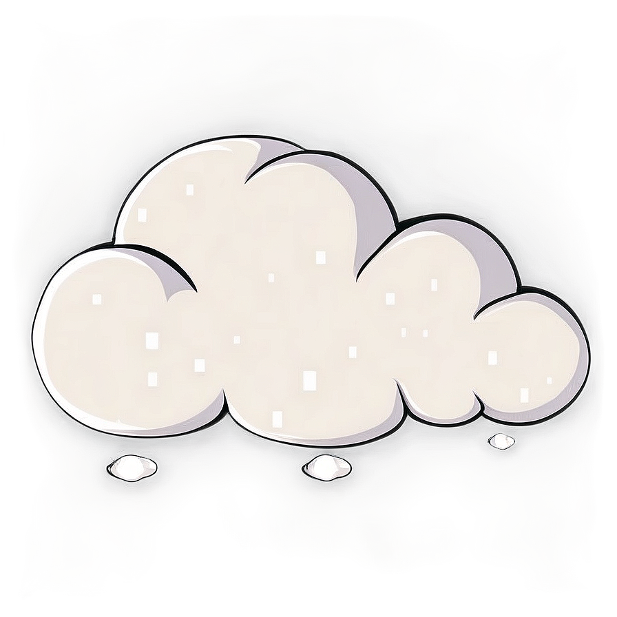 Cartoon Cloud with Raindrops PNG mbg PNG image with a transparent background, free high-resolution download