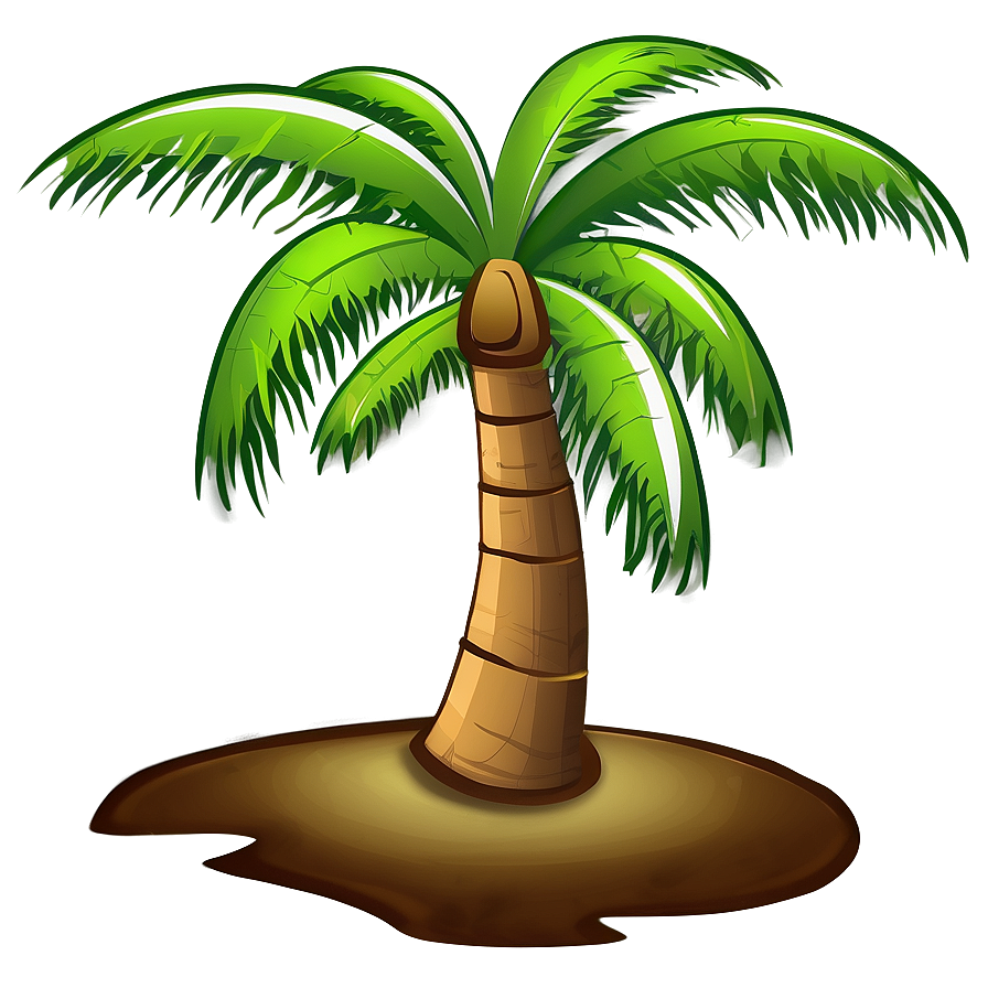 Cartoon Coconut Tree PNG hpg PNG image with a transparent background, free high-resolution download