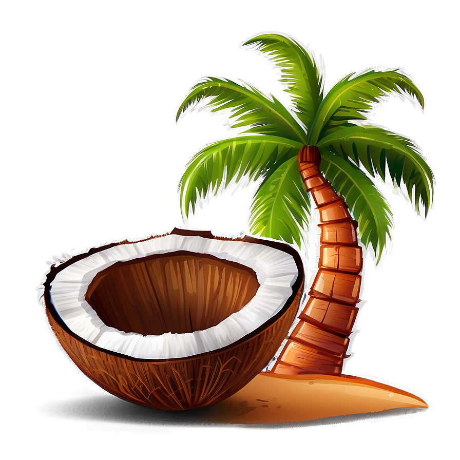 Cartoon Coconut Tree PNG kiu63 PNG image with a transparent background, free high-resolution download