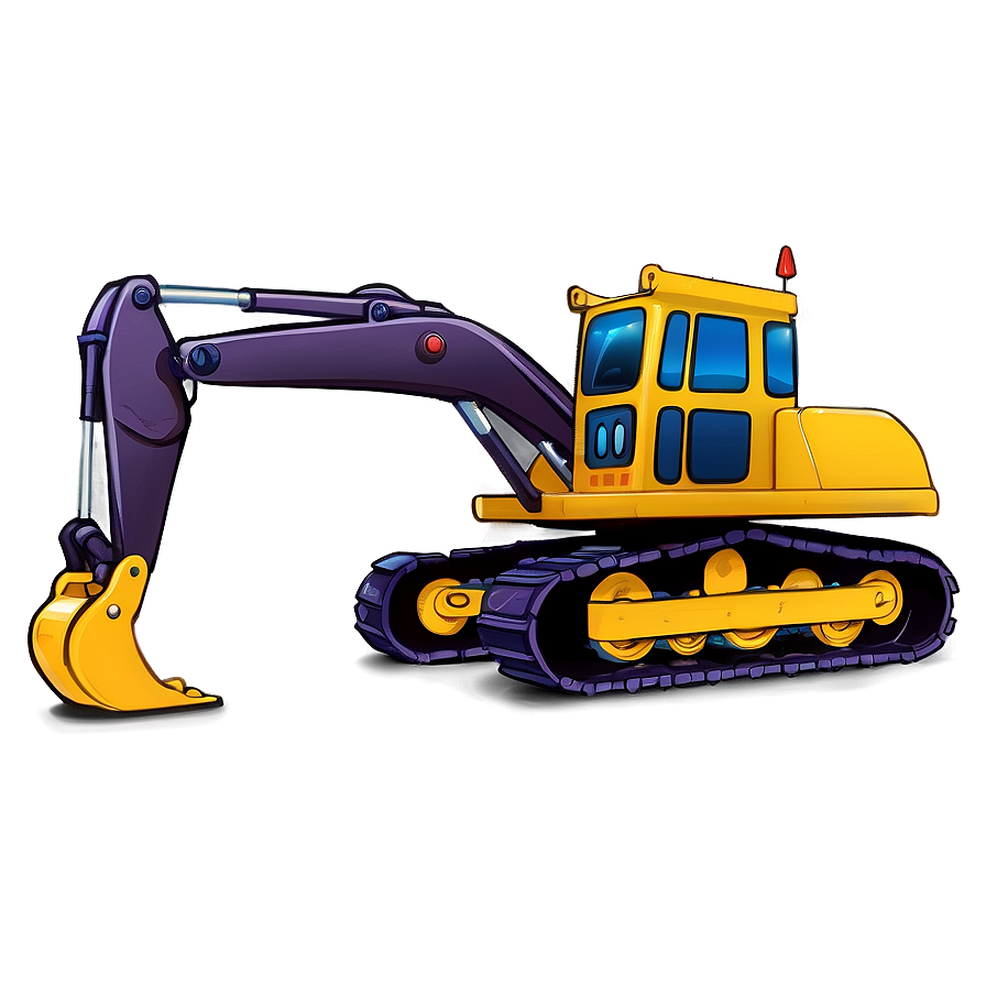 Cartoon Construction Machines Png 06112024