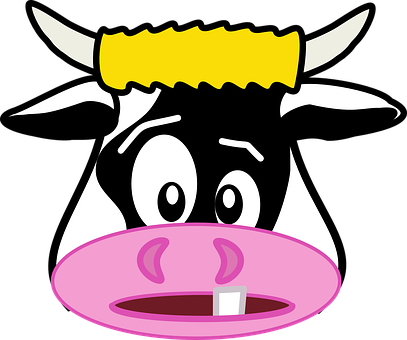 Cartoon Cow Character