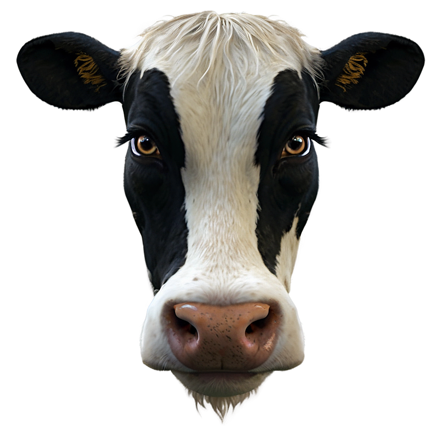 Cartoon Cow Face Png Obb