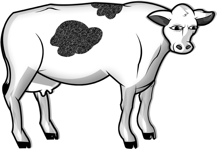 Cartoon Cow Illustration