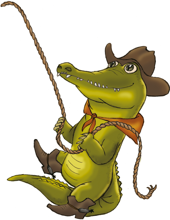Cartoon Cowboy Gators, HD Png Download PNG with transparent background