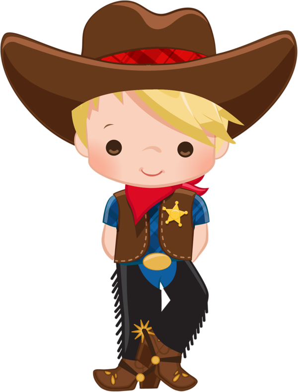 Cartoon Cowboy Kid.png PNG with transparent background