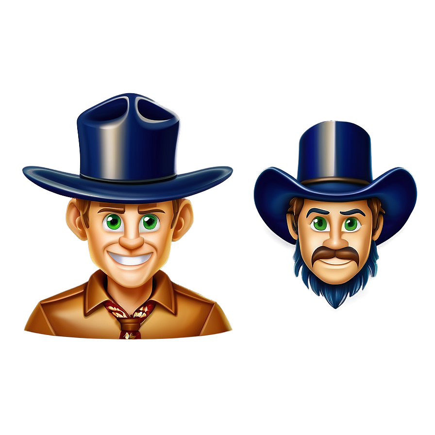 Cartoon Cowboys Logo Png 05252024