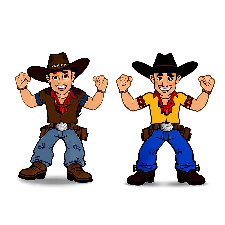 Cartoon Cowboys Logo Png Frb