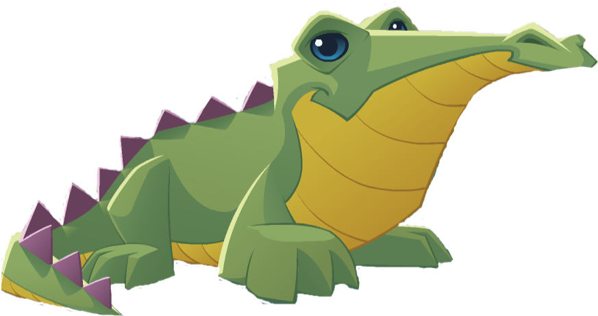 Cartoon Crocodile Smiling