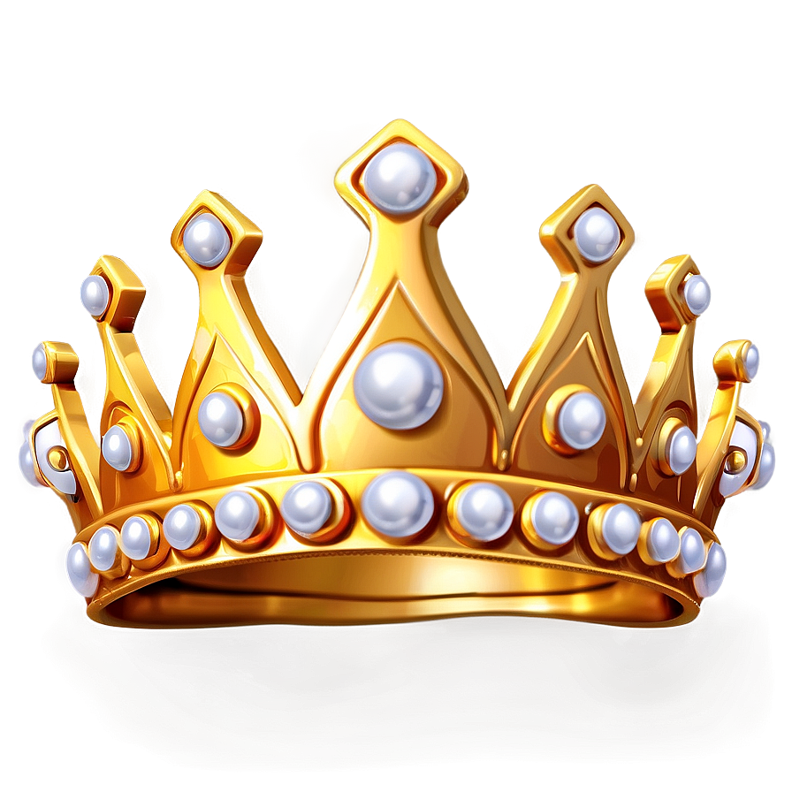 Cartoon Crown With Pearls Png 87