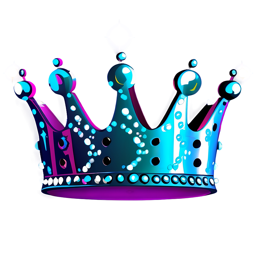 Cartoon Crown With Sparkles Png 06132024