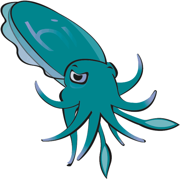 Cartoon Cuttlefish Vector