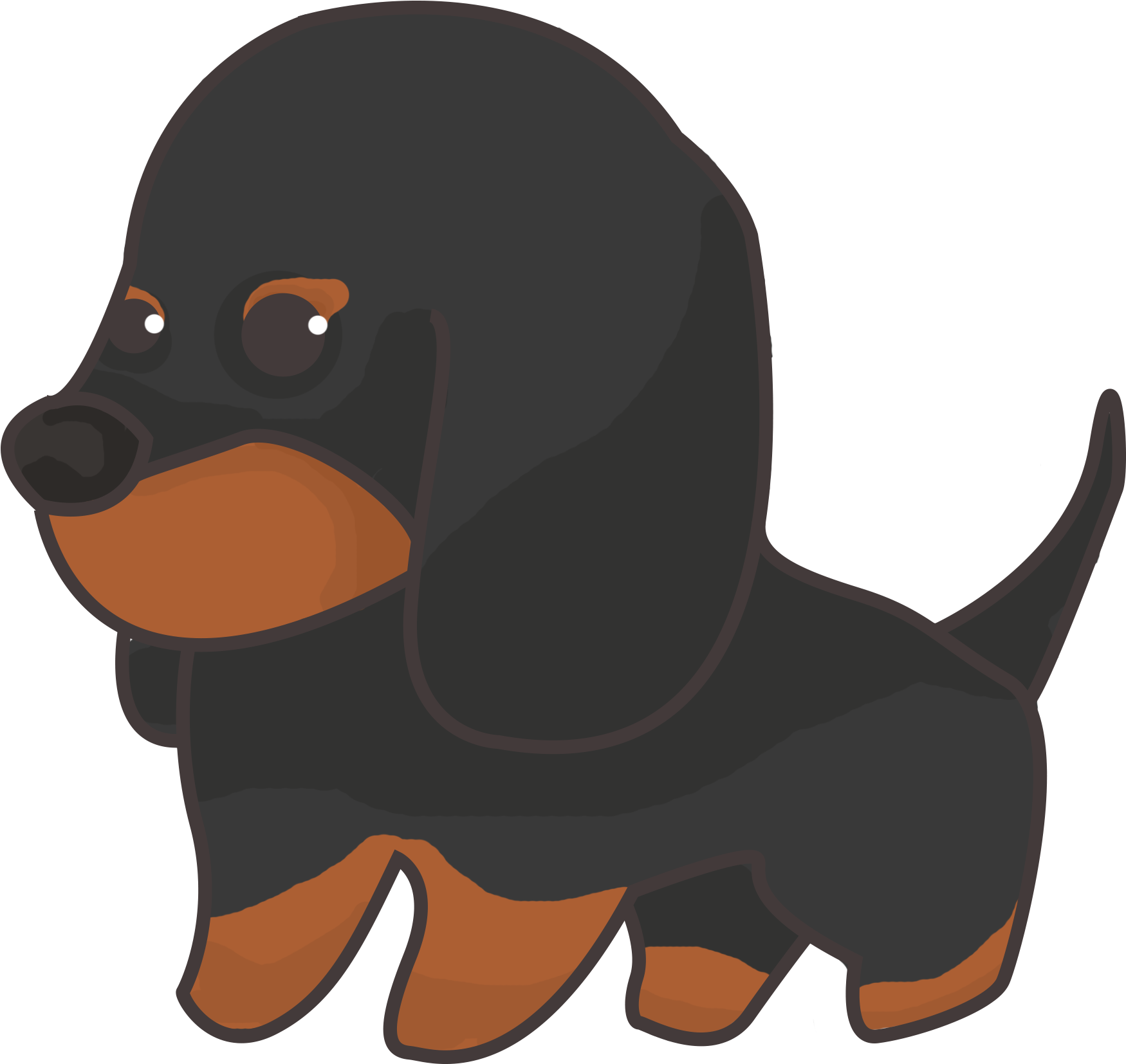 Cartoon Dachshund Illustration