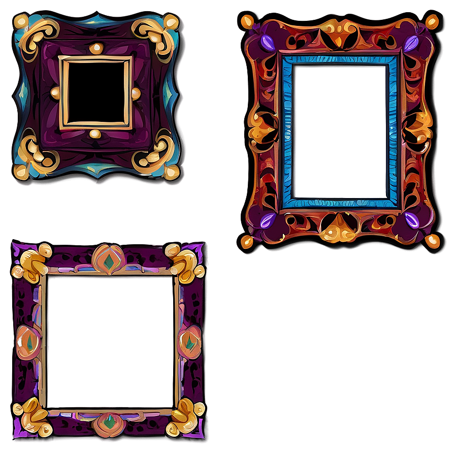 Cartoon Decorative Frame Png 06292024