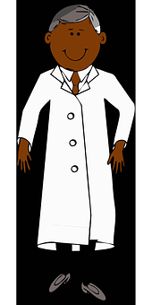 Cartoon Doctor Character PNG with transparent background