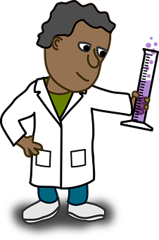 Cartoon Doctor Holding Syringe PNG with transparent background