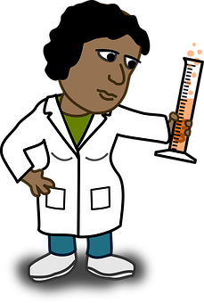 Cartoon Doctor Holding Syringe